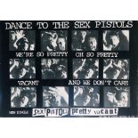 SEX PISTOLS PRETTY VACANT ORIGINAL PROMO POSTER.