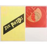 SEX PISTOLS EMI PRESS KIT AND 7" SINGLE.