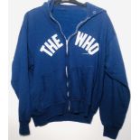 THE WHO. An officially issued hooded top with printed 'The Who' logo and 'MCA Records' to front.