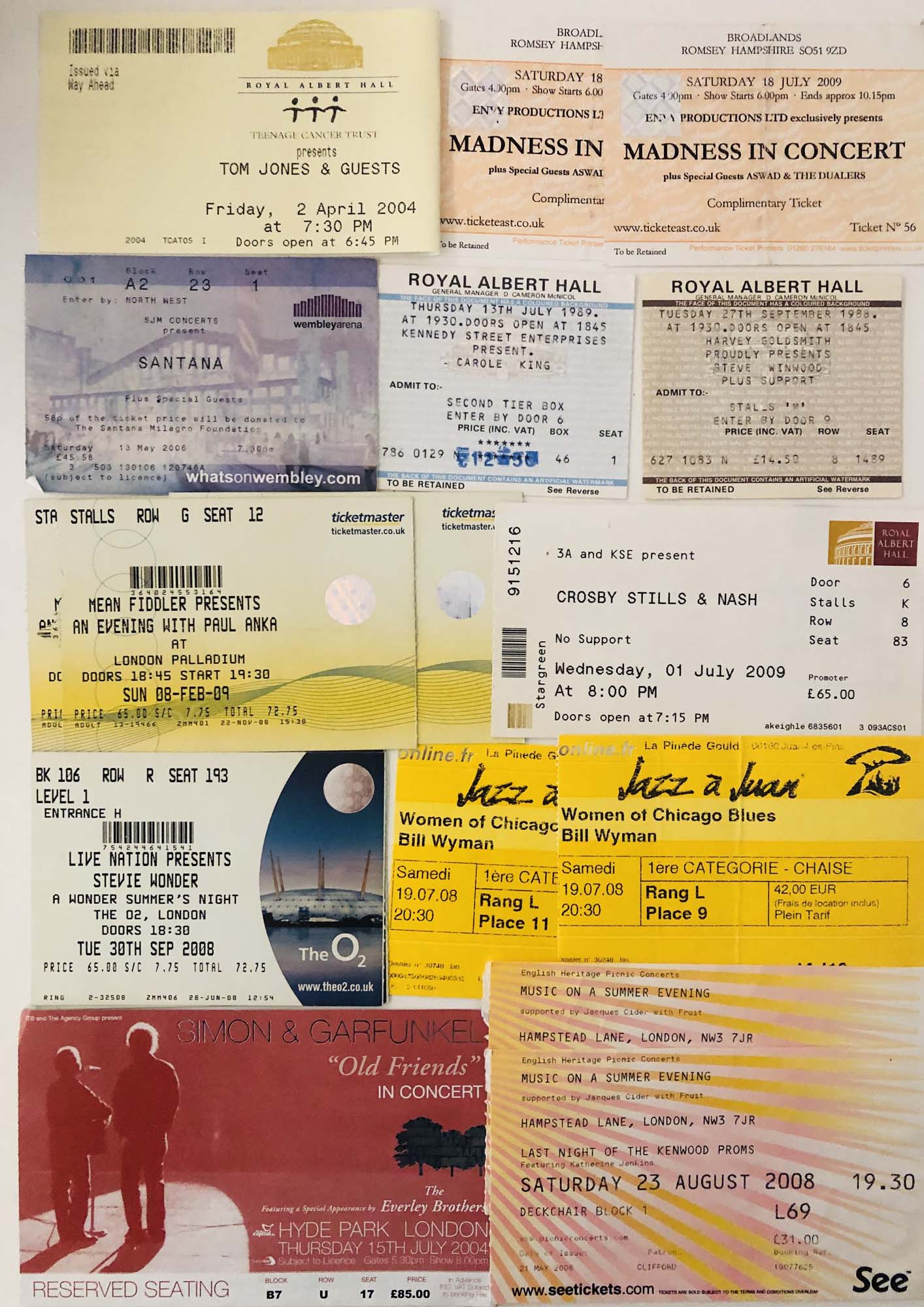 ROCK AND POP TICKET ARCHIVE. - Image 7 of 9