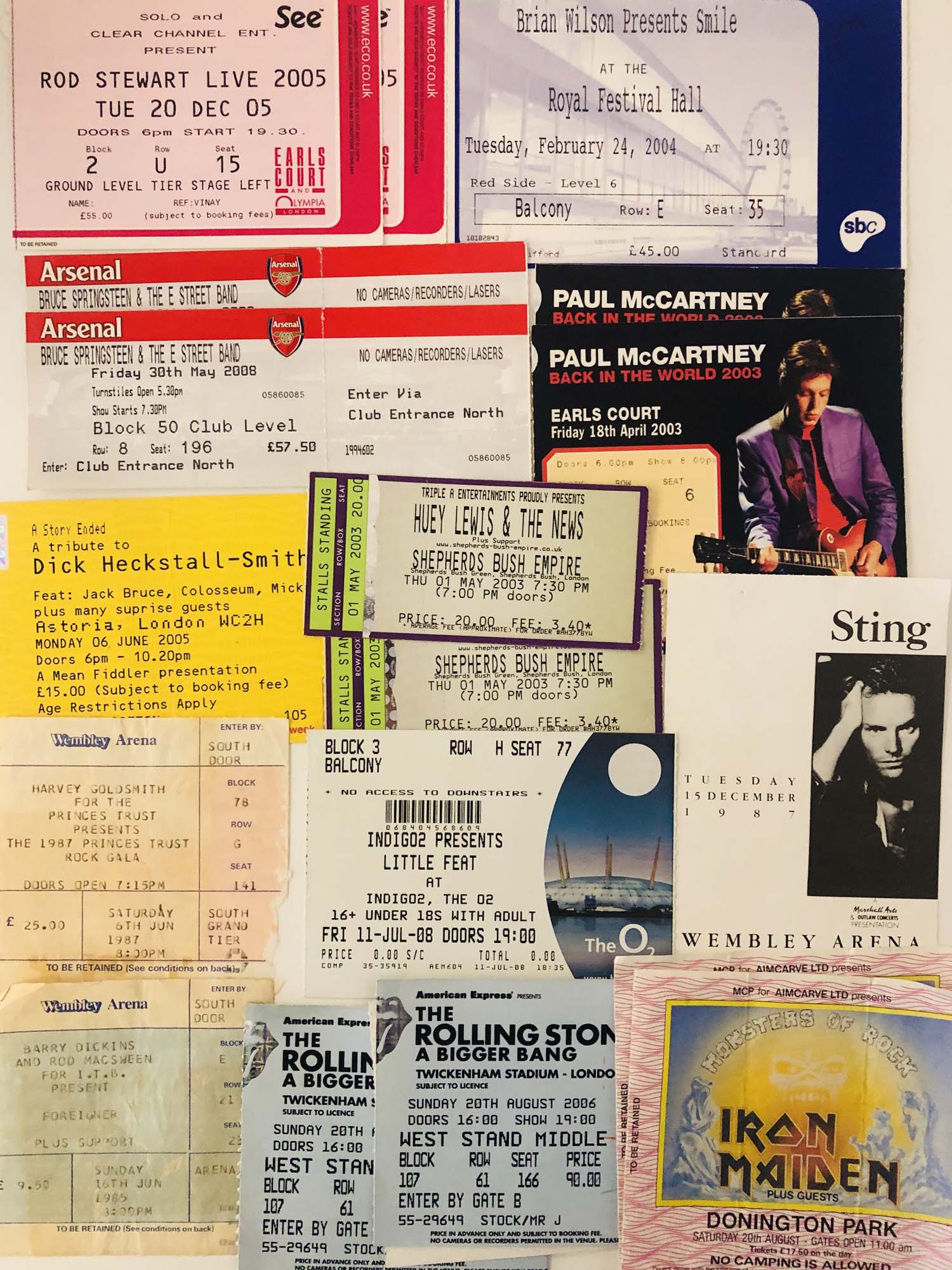 ROCK AND POP TICKET ARCHIVE. - Image 8 of 9