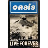 OASIS LIVE FOREVER PROMOTIONAL POSTER.
