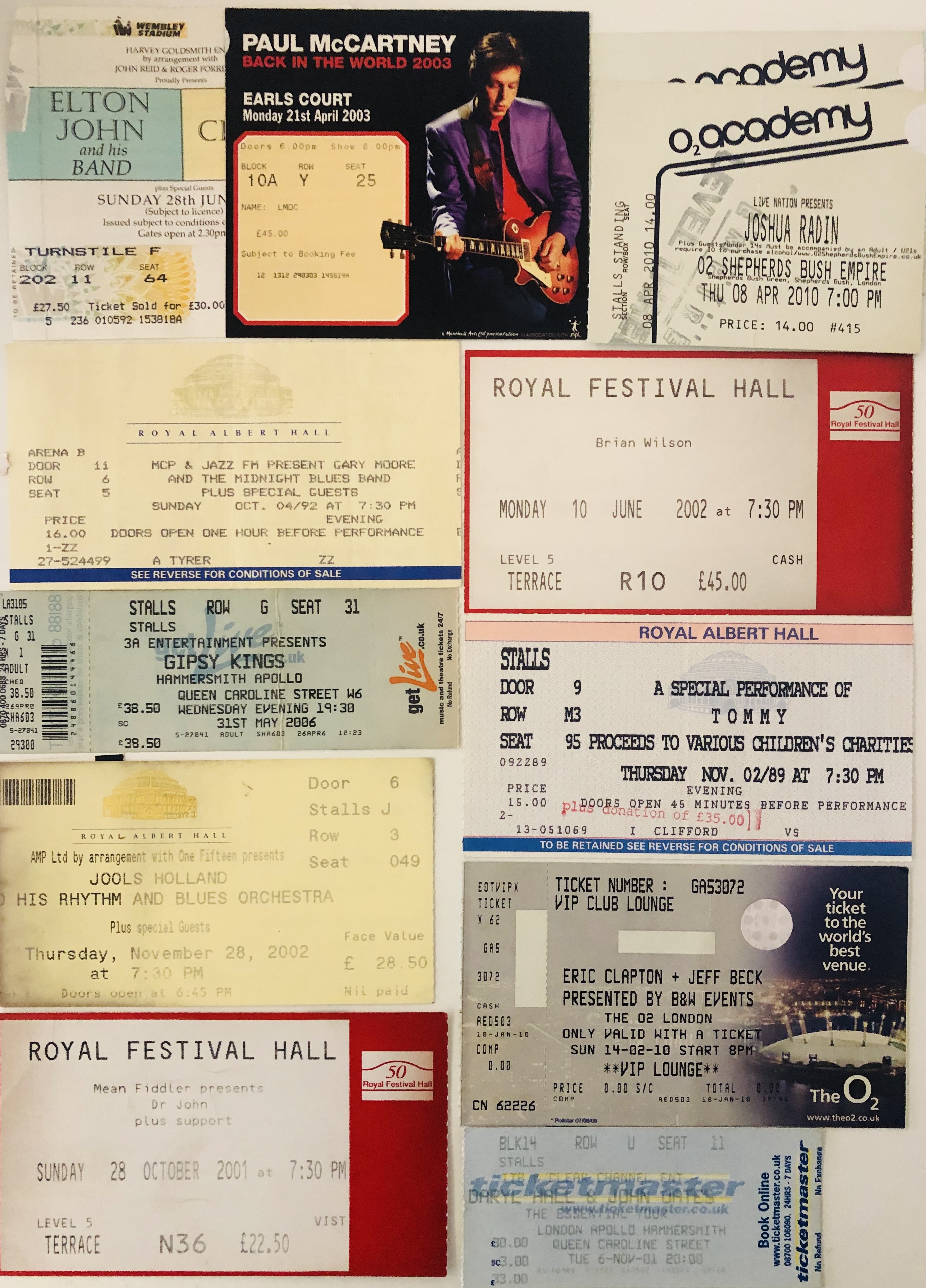 ROCK AND POP TICKET ARCHIVE. - Image 2 of 9