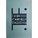 NEW ORDER 1981 MOVEMENT ORIGINAL POSTER.