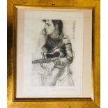 KLAUS VOORMANN SIGNED PRINT.