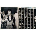 ELVIS CONTACT SHEET AND PHOTOGRAPH.