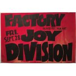 JOY DIVISION POSTER ORIGINAL.