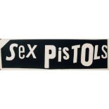 SEX PISTOLS BLACK AND WHITE PROMO BANNER.