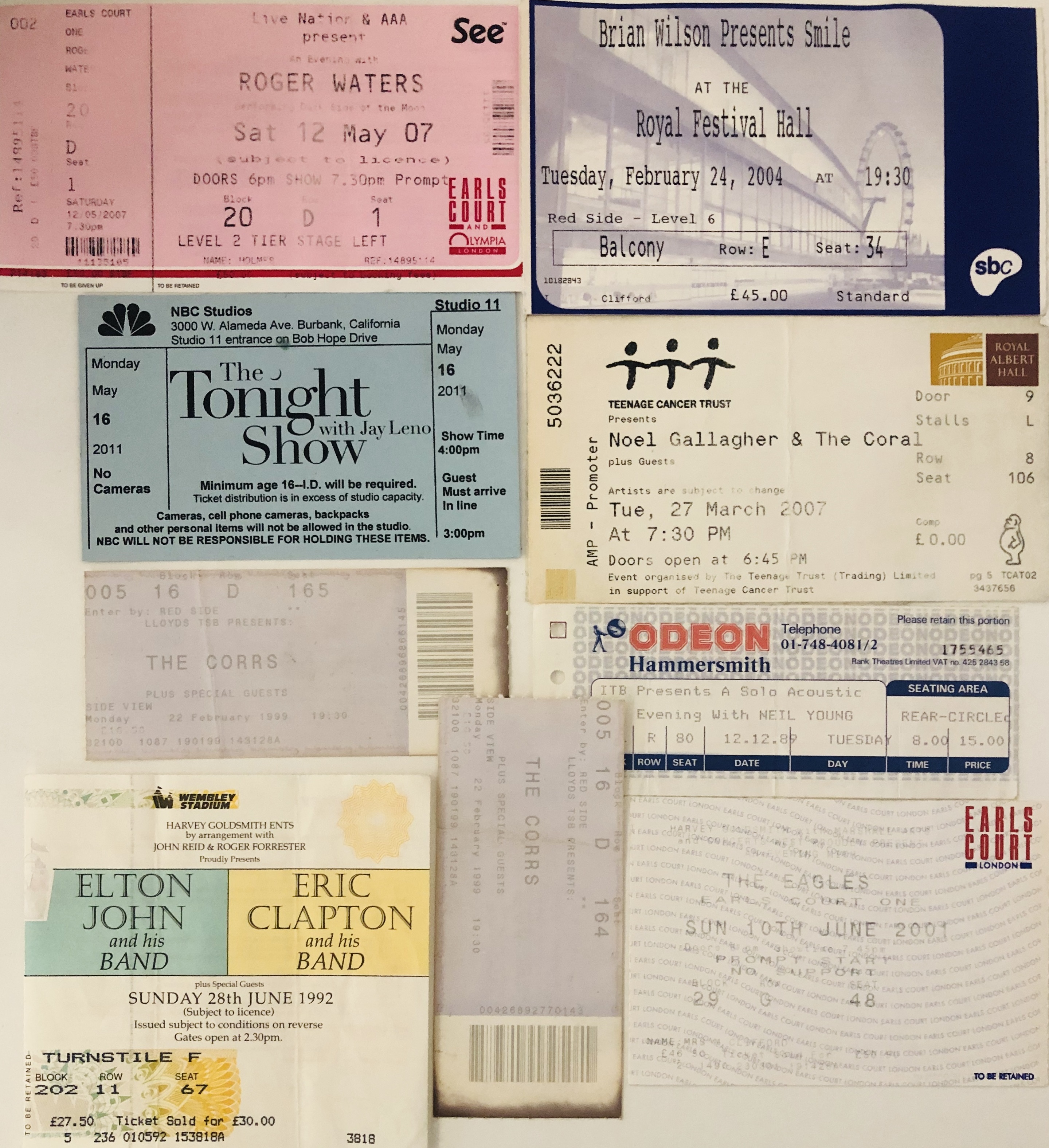 ROCK AND POP TICKET ARCHIVE. - Image 3 of 9