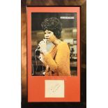 ARETHA FRANKLIN FRAME SIGNED.