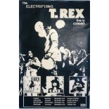 T REX 1973 AUSTRALIAN BILLBOARD POSTER. An original 1973 poster advertising T.