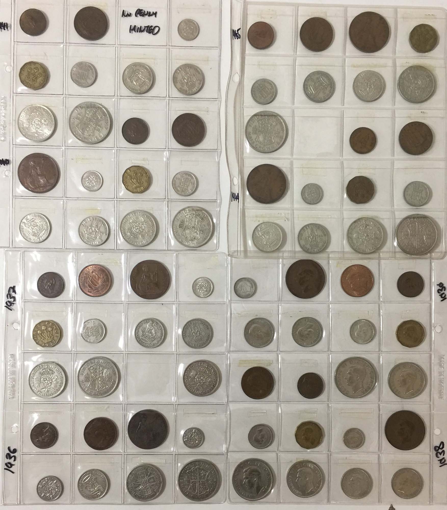 1920 - 1947 MINTED COINS. - Image 2 of 4