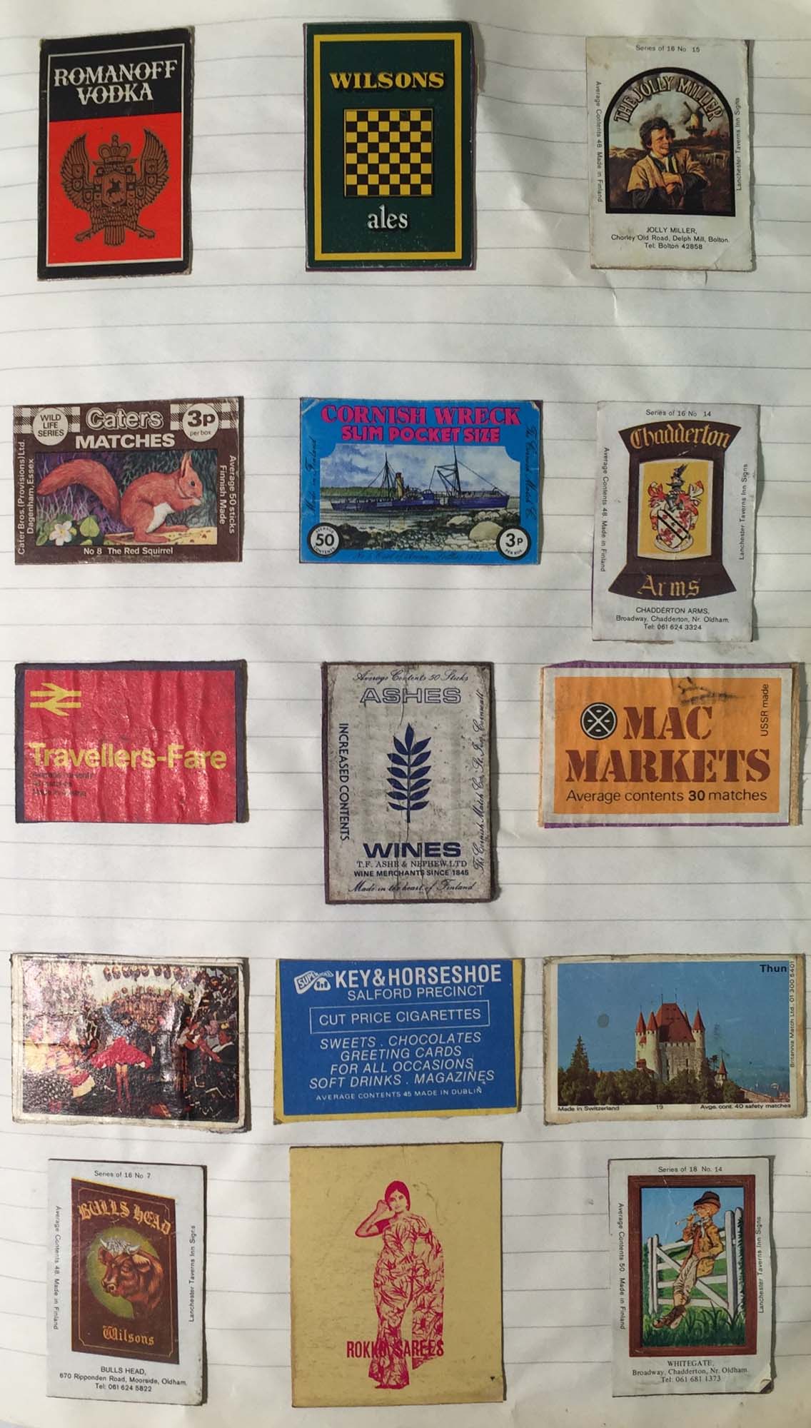 VINTAGE MATCHBOOK COLLECTION. Two scrapbooks containing 350+ matchbook covers. - Image 7 of 12