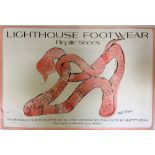 ANDY WARHOL. An original 1979 poster for Lighthouse Shoes, design by Andy Warhol. Measures 30 x 45".