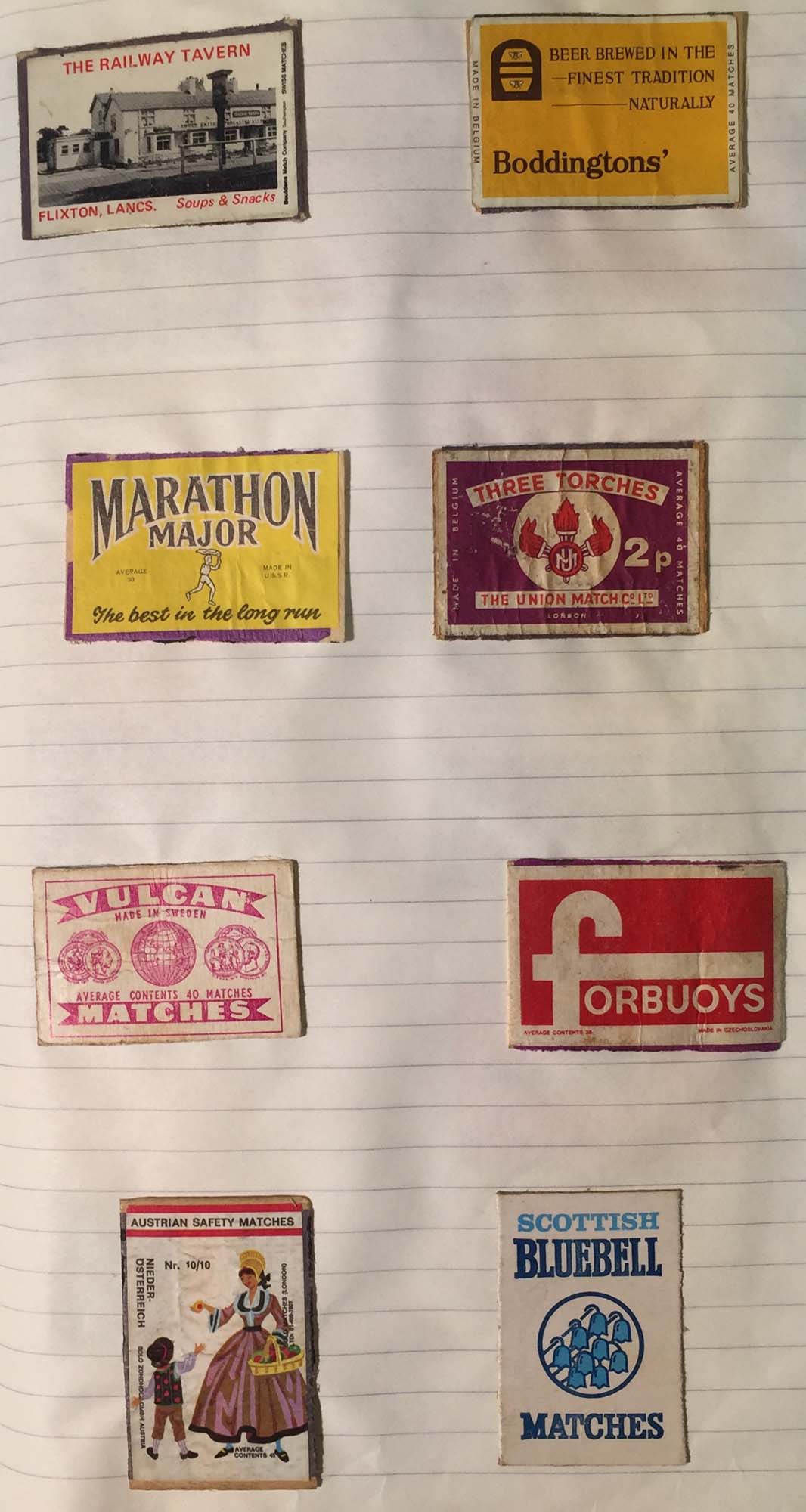 VINTAGE MATCHBOOK COLLECTION. Two scrapbooks containing 350+ matchbook covers. - Image 9 of 12