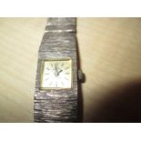 Vintage ladies silver wristwatch Empress