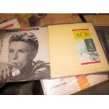 18 x vinyl records : Bowie, B 52s, A Certain Ratio, Bog Shed, Buzzcocks,