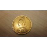 1889 Full gold sovereign