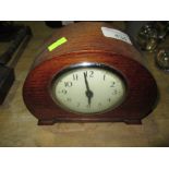 Vintage oak case mantle clock