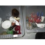2 x boxes of assorted glassware
