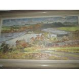 20th century oil on canvas by Mary Beresford Williams oil on canvas River Dart scene