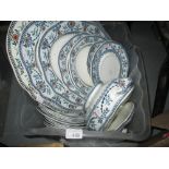 Blue and white dinner service