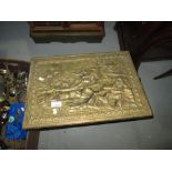 Vintage brass coal / slipper box