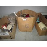 3 x boxes of assorted automobilia, tools, torches etc.