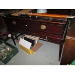 Georgian mahogany two drawer sideboard