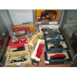 Shelf of assorted die cast toy cars : Corgi,