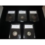 Coins : The Gold Jubilee Monarchs Set comprising of Henry III & Edward III silver penny,