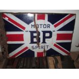 Vintage enamel BP double side sign