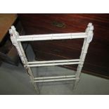 Regency faux bamboo painted towel rail