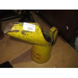 Vintage painted Shell advertising oil can