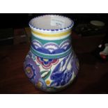 Poole Pottery Blue bird design vase