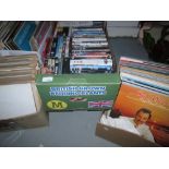 4 x Boxes of assorted easy listening records & 78s,