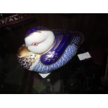 Royal Crown Derby Old Imari 1128 duck paperweight