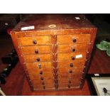 Vintage specimen nest of drawers