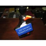 Vintage Carlton ware Guiness advertising Penguin table lamp