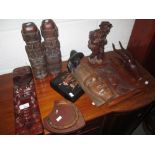 Treen : New Zealand Tiki , African tourist art etc.