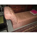 Vintage chaise longue ottoman