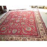 20th century good quality wool rug 10 ft x 11.