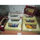 Shelf of die cast toy cars : Matchbox boxed