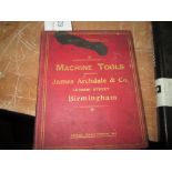 Vintage Trade Catalogue : James Archdale & Co Machine Tools 1899