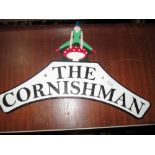 Cast metal advertising sign : Cornishman