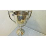 Solid silver trophy : Devon County Constabulary Compassionate Fund Trophy Ilfracombe 1946 Birm.