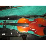 Chinese violin in hard case