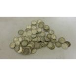 Approx 97 silver threepences