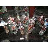 Collection of Del Prado painted lead figures