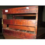 Vintage wooden advertising crate George Beastall,